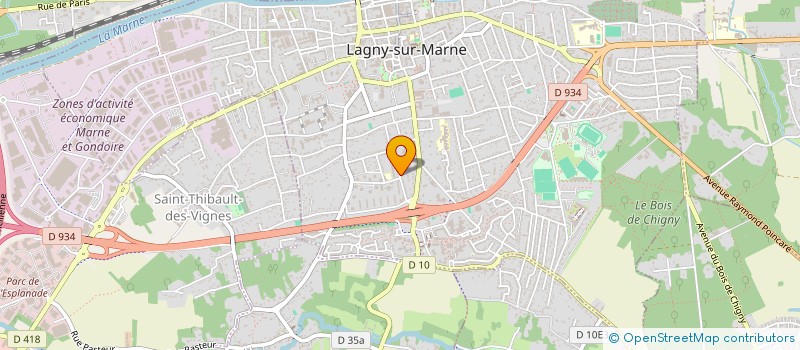 localisation de l'entreprise D'BATI à LAGNY-SUR-MARNE