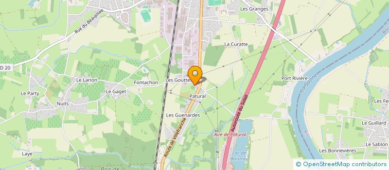 localisation de l'entreprise D. BERTRAND ISOLATION  SAINT-GEORGES-DE-RENEINS