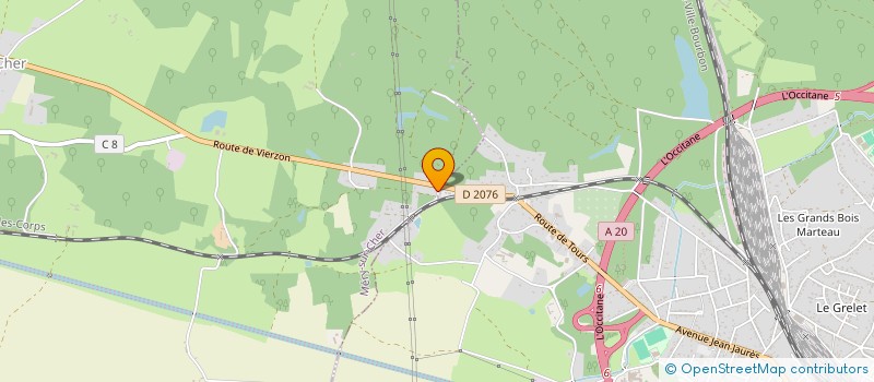 localisation de l'entreprise D.BOIS  MERY-SUR-CHER