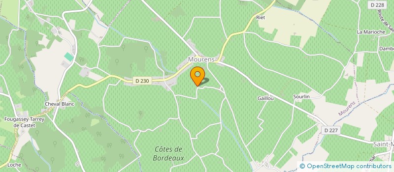 localisation de l'entreprise D.BOURRIEU  MOURENS