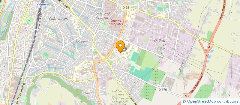 localisation de l'entreprise D'BRIFF à VALENCE