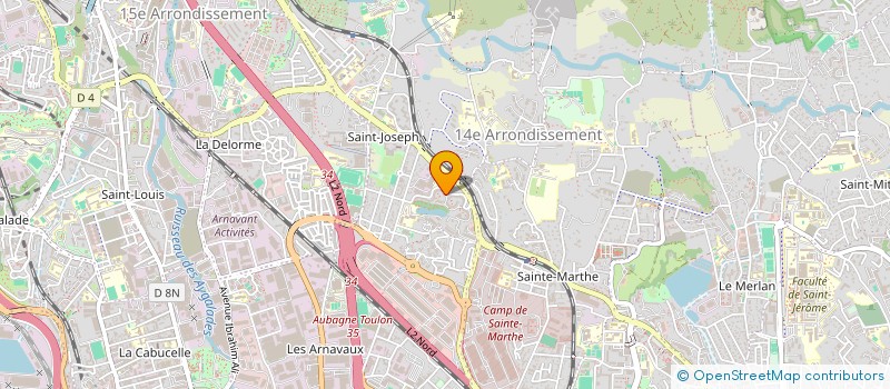 localisation de l'entreprise D.BTP à MARSEILLE