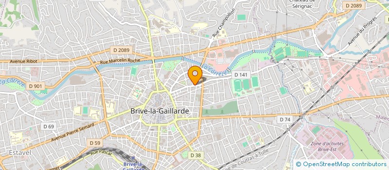 localisation de l'entreprise D-BUREAUTIQUE19 à BRIVE-LA-GAILLARDE