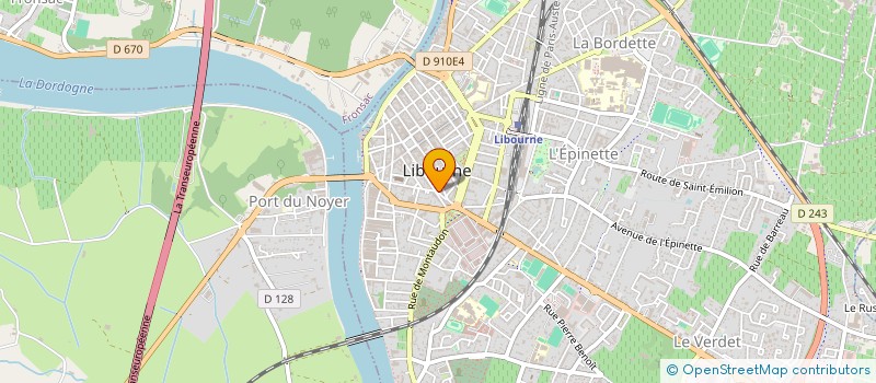 localisation de l'entreprise D-BUREAUTIQUE33  LIBOURNE