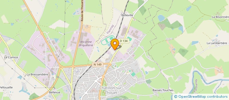 localisation de l'entreprise D.C  VIENNAY