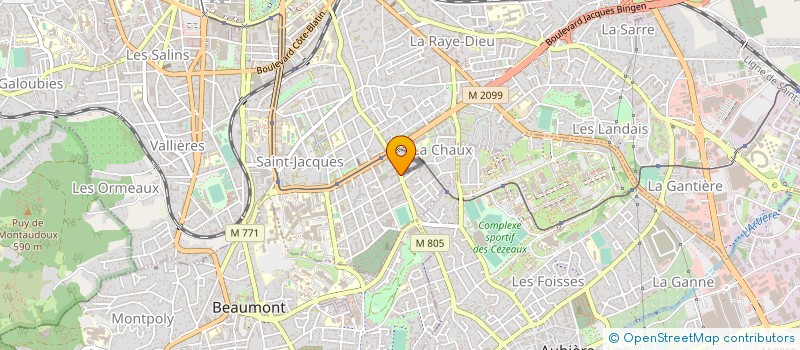 localisation de l'entreprise D.C.A. DIFFUSION COMPLEMENTS ALIMENTAIRE  CLERMONT-FERRAND