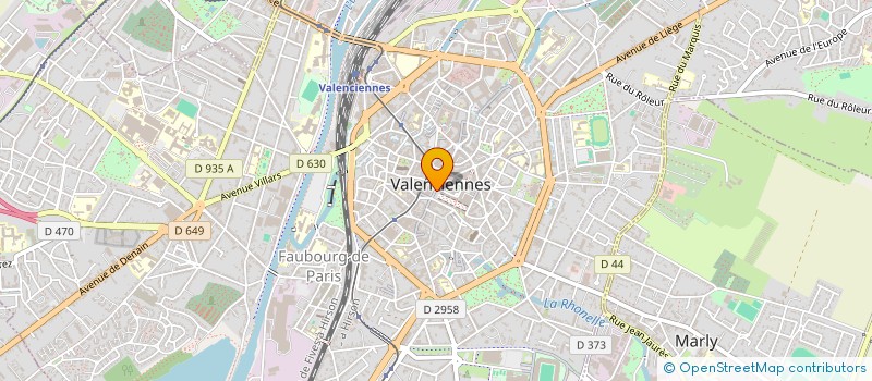 localisation de l'entreprise D.C.A. DOMINIQUE COPIN ARCH D'INTERIEUR à VALENCIENNES