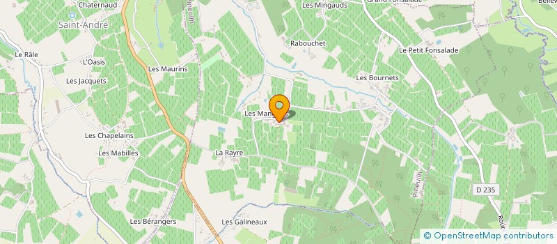 localisation de l'entreprise D&C ASSOCIATES  PINEUILH