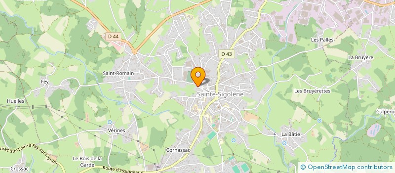 localisation de l'entreprise D.C.B à SAINTE-SIGOLENE