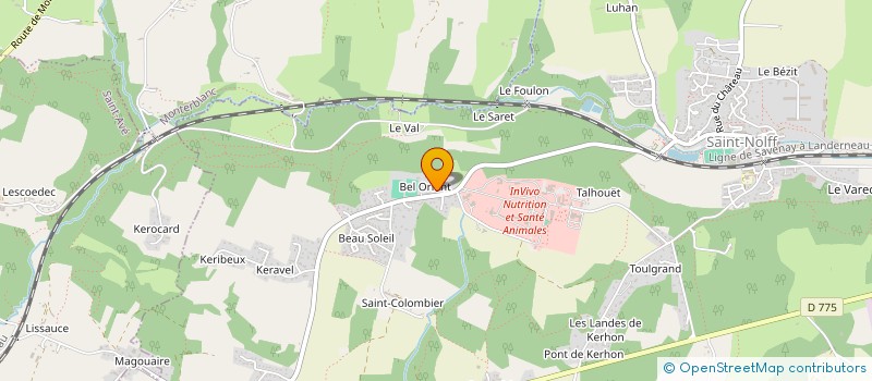 localisation de l'entreprise D.C.B TERRASSES  SAINT-NOLFF