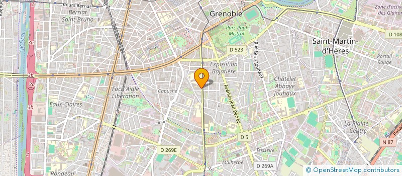 localisation de l'entreprise D.C.C.  GRENOBLE