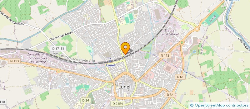 localisation de l'entreprise D C CARRELAGES  LUNEL