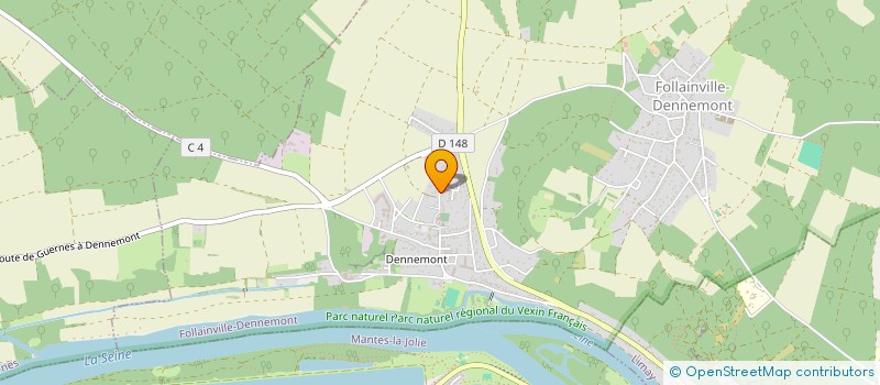 localisation de l'entreprise D&C CONSULTING  FOLLAINVILLE-DENNEMONT