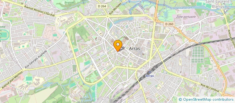 localisation de l'entreprise D.C.D.P. à ARRAS