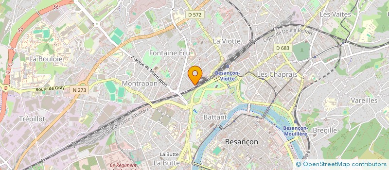 localisation de l'entreprise D.C.E.G  BESANCON