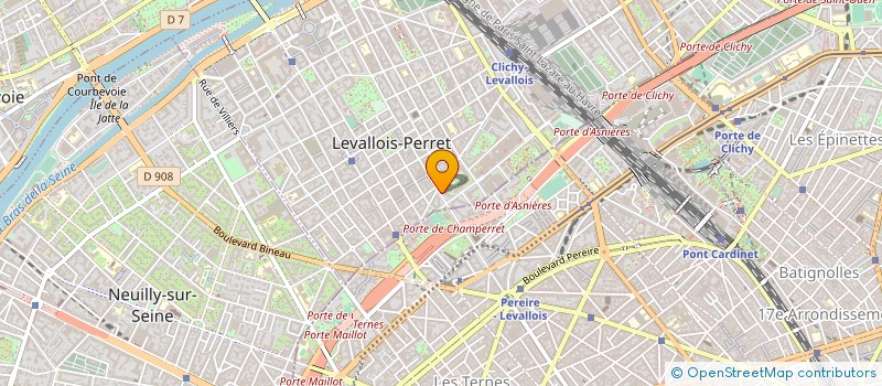 localisation de l'entreprise D C F à LEVALLOIS PERRET