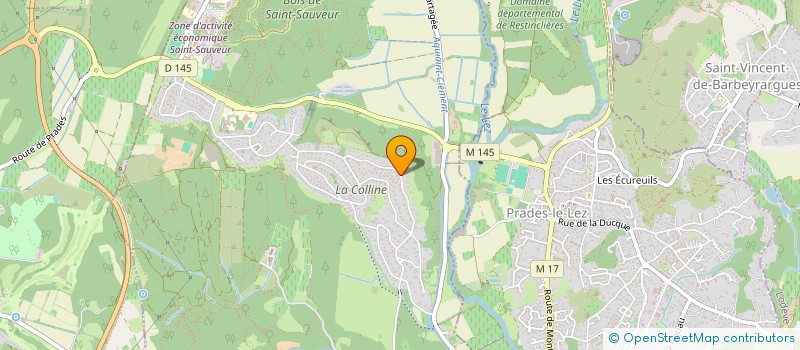 localisation de l'entreprise D.C.F.  MONTPELLIER