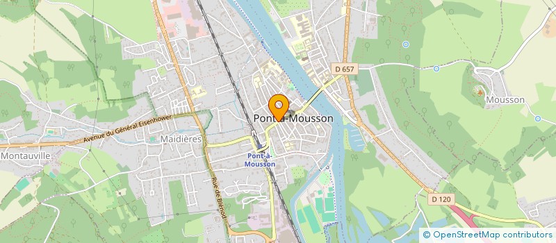 localisation de l'entreprise D.C.F  PONT-A-MOUSSON