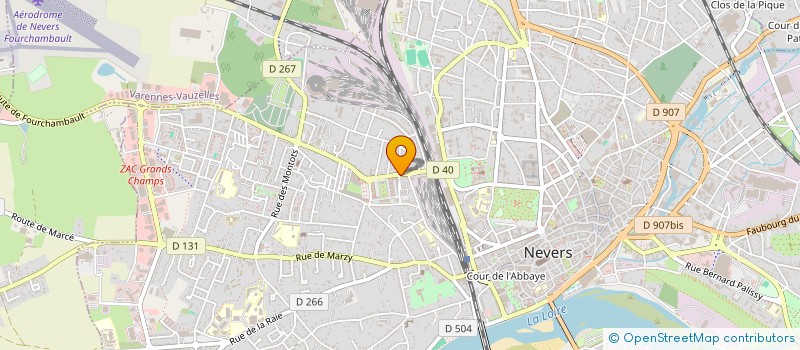 localisation de l'entreprise D.C.F. DEVELOPPEMENT DE CONCEPT EN FRANCHISE à NEVERS