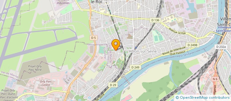localisation de l'entreprise D.C.F ISOLATION à ABLON-SUR-SEINE