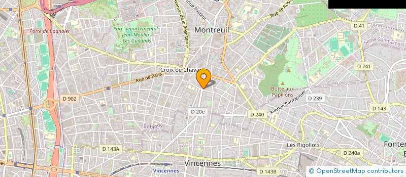 localisation de l'entreprise D.C.F.P.B à MONTREUIL