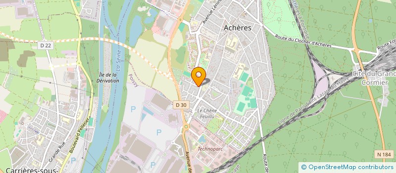 localisation de l'entreprise D&C HOLDING  ACHERES