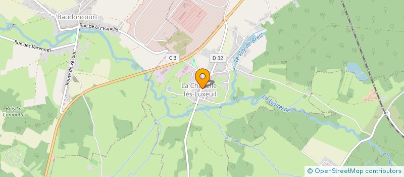 localisation de l'entreprise D.C IMMO  LA CHAPELLE-LES-LUXEUIL