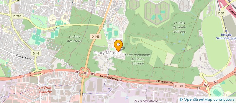 localisation de l'entreprise D&C IMMOBILIER à FLEURY-MEROGIS
