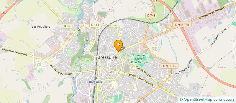 localisation de l'entreprise D.C. IMPRESSIONS  BRESSUIRE