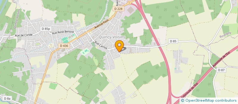 localisation de l'entreprise D.C. INGENIERIE (DIAGNOSTIC CONSEIL INGENIERIE) SARL  QUINCY-VOISINS