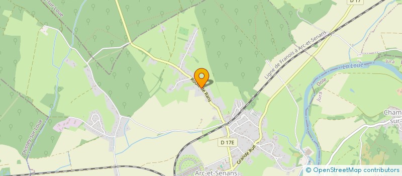 localisation de l'entreprise D.C.J.  ARC-ET-SENANS