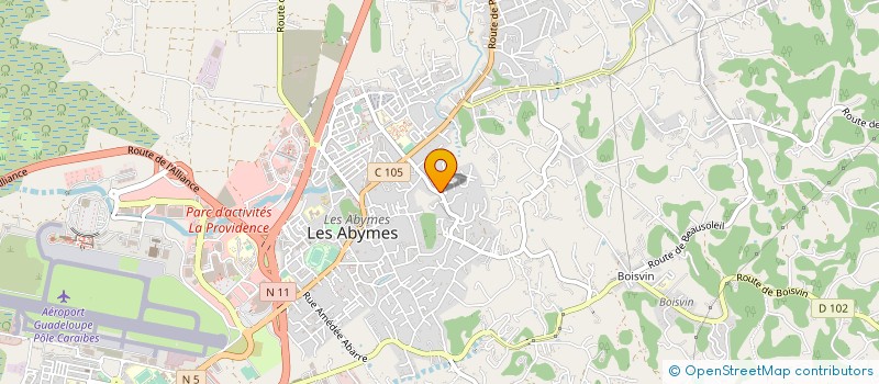 localisation de l'entreprise D.C.J DISTRIBUTION à LES ABYMES