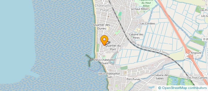 localisation de l'entreprise D.C.L.E.R. : 'DEVELOPPEMENTS & CONSEILS EN LOGICIEL D'ENTREPRISE, ROCHELAIS'  CHATELAILLON-PLAGE