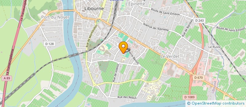 localisation de l'entreprise D.C.L.R.  LIBOURNE