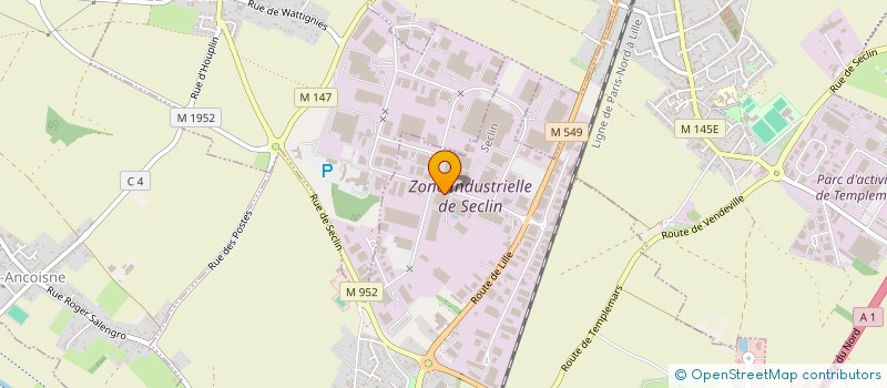 localisation de l'entreprise D.C.M à SECLIN