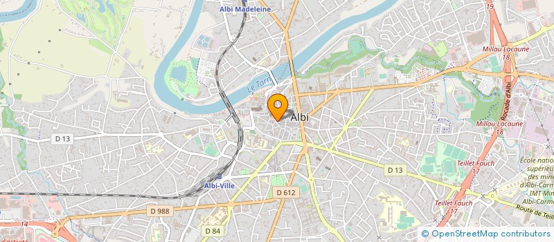 localisation de l'entreprise D.C.M. à ALBI