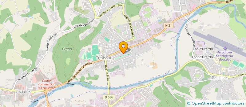 localisation de l'entreprise D.C.M.N  TRELISSAC