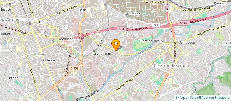 localisation de l'entreprise D.C.N.A. à MARSEILLE