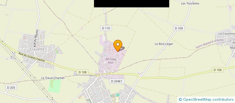 localisation de l'entreprise D.C.P.17  SAINT-MEDARD-D'AUNIS