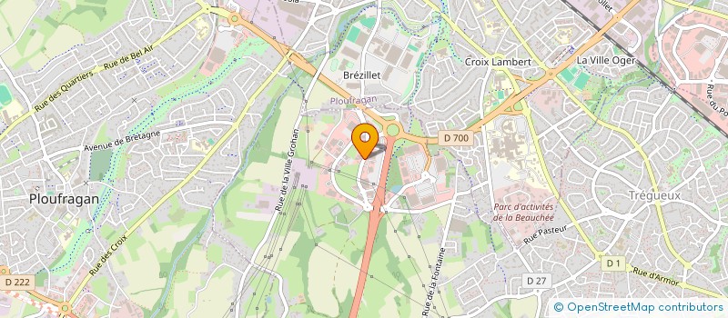 localisation de l'entreprise D.C.P.F.  TREGUEUX