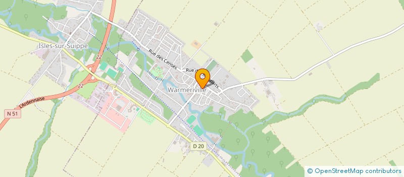 localisation de l'entreprise D.C.R.  WARMERIVILLE