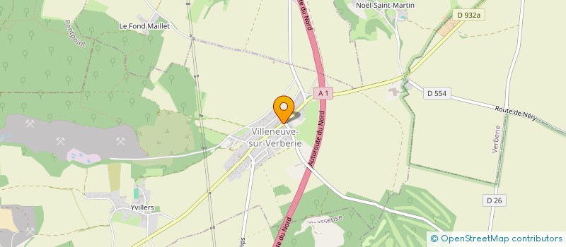 localisation de l'entreprise D&C RES SOLI  VILLENEUVE-SUR-VERBERIE