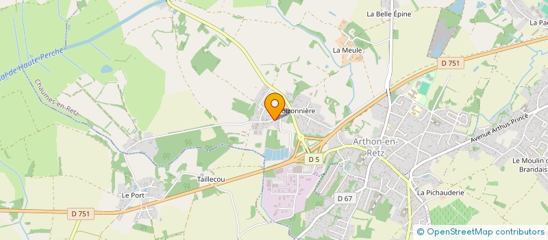 localisation de l'entreprise D.C.S.G.  CHAUMES-EN-RETZ