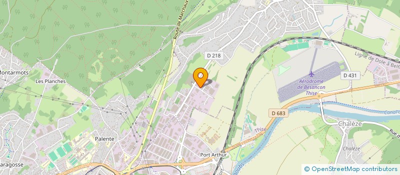 localisation de l'entreprise D&C TRANSPORTS à THISE