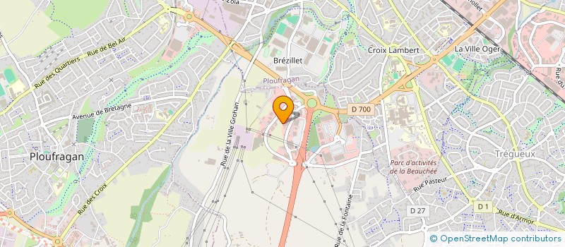 localisation de l'entreprise D.C WEST  TREGUEUX