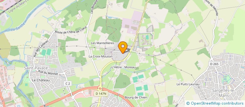 localisation de l'entreprise D CALC FRANCE SA à COULAINES