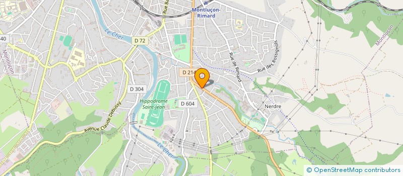 localisation de l'entreprise D-CHRB CONSULTING à MONTLUCON