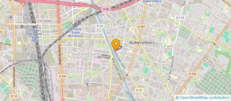 localisation de l'entreprise D'CLASS PIZZA  AUBERVILLIERS