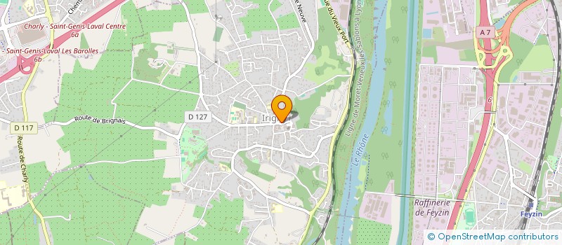 localisation de l'entreprise D'CLIC - DES COMMERCANTS ET LIBERAUX D'IRIGNY CENTRE  IRIGNY