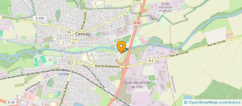 localisation de l'entreprise D-CLIC FORMATION  CERNAY